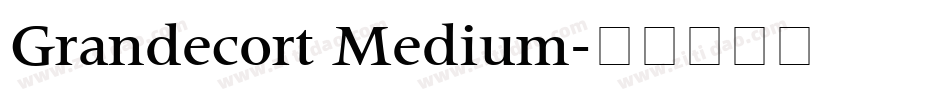 Grandecort Medium字体转换